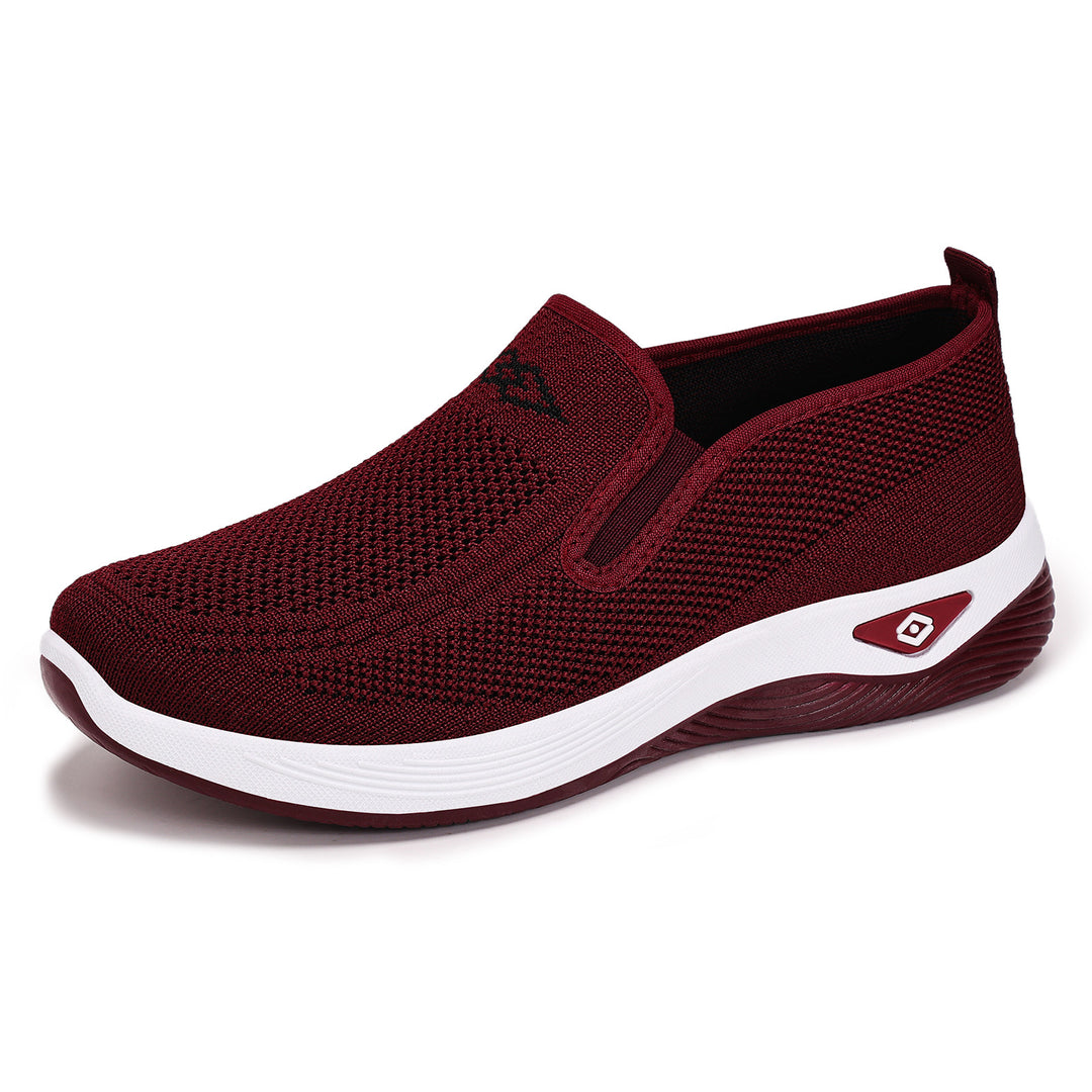 Women's knitted slip-on comfort sneaker with elastic entry and memory foam insole Mune Fashion