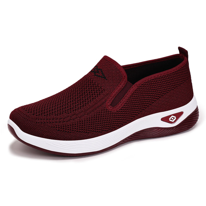 Women's knitted slip-on comfort sneaker with elastic entry and memory foam insole Mune Fashion