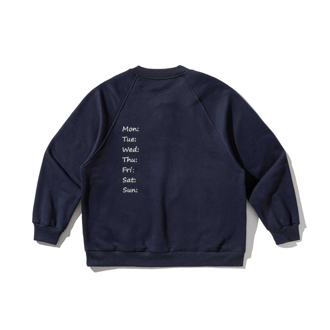 Men's sweatshirt with button placket in Henley style, raglan sleeves and patch round pockets Mune Fashion