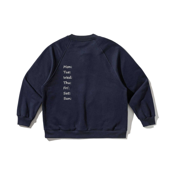 Men's sweatshirt with button placket in Henley style, raglan sleeves and patch round pockets Mune Fashion