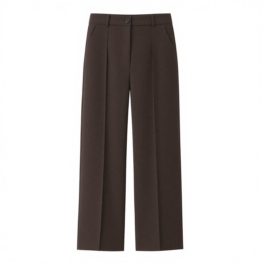 Women's Two-Piece Blazer Set with Ties, Tailored Jacket and High-Waisted Wide Pants Mune Fashion