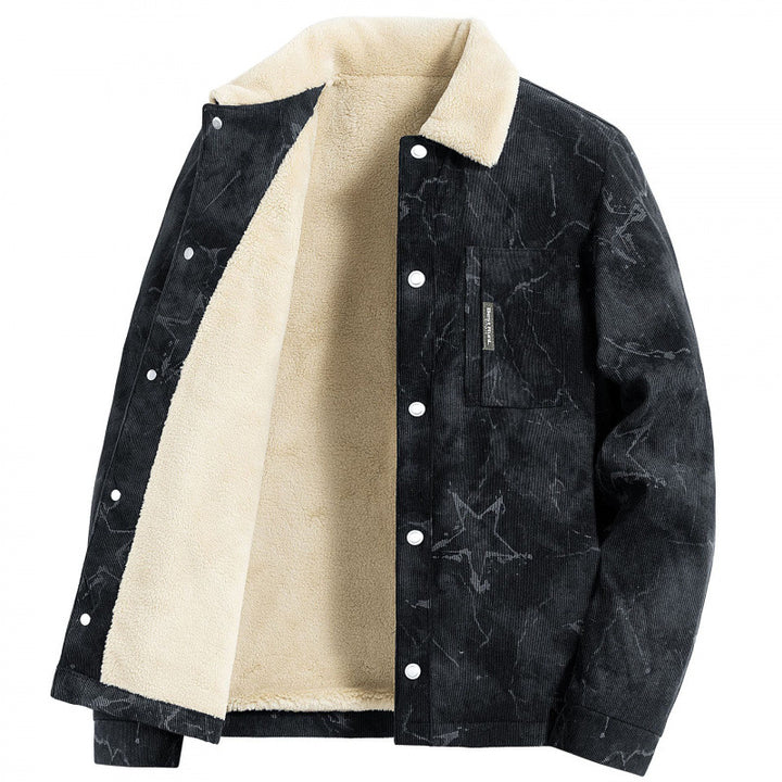 Men's Stylish Cord Jacket with Teddy Lining Mune Fashion