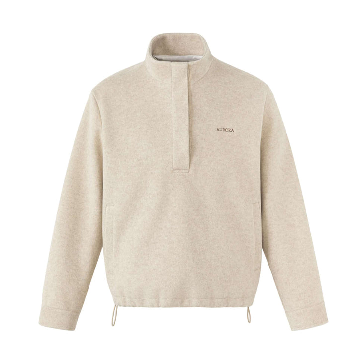 Unisex Short Cut Oversized Funnel Sweater with Drawstring and Kangaroo Pocket Mune Fashion