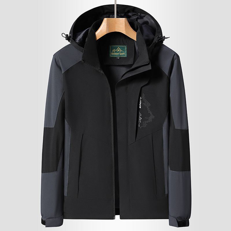 Women's Hooded Softshell Jacket wind and water repellent breathable Mune Fashion