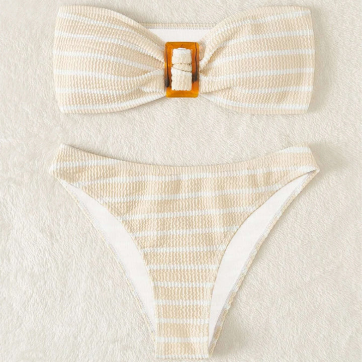 Women's Bandeau Bikini Set with Elegant Bow Detail Mune Fashion