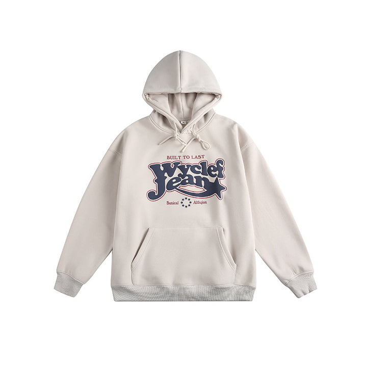 Unisex Oversize Hoodie with Vintage Logo Print and Kangaroo Pocket Mune Fashion
