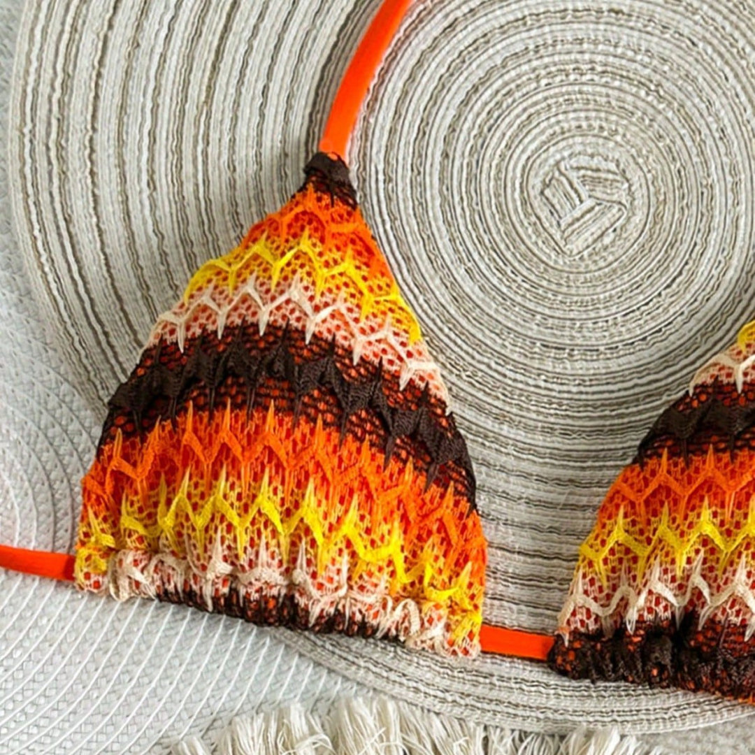 Women’s summer crocheted triangle bikini Mune Fashion