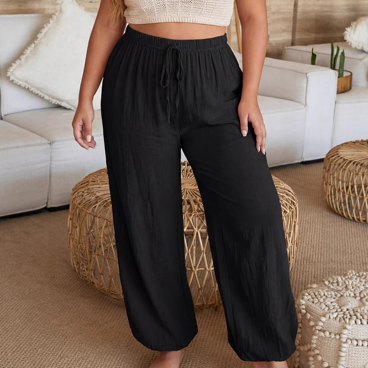 Ladies airy leisure pants with elastic waistband Mune Fashion