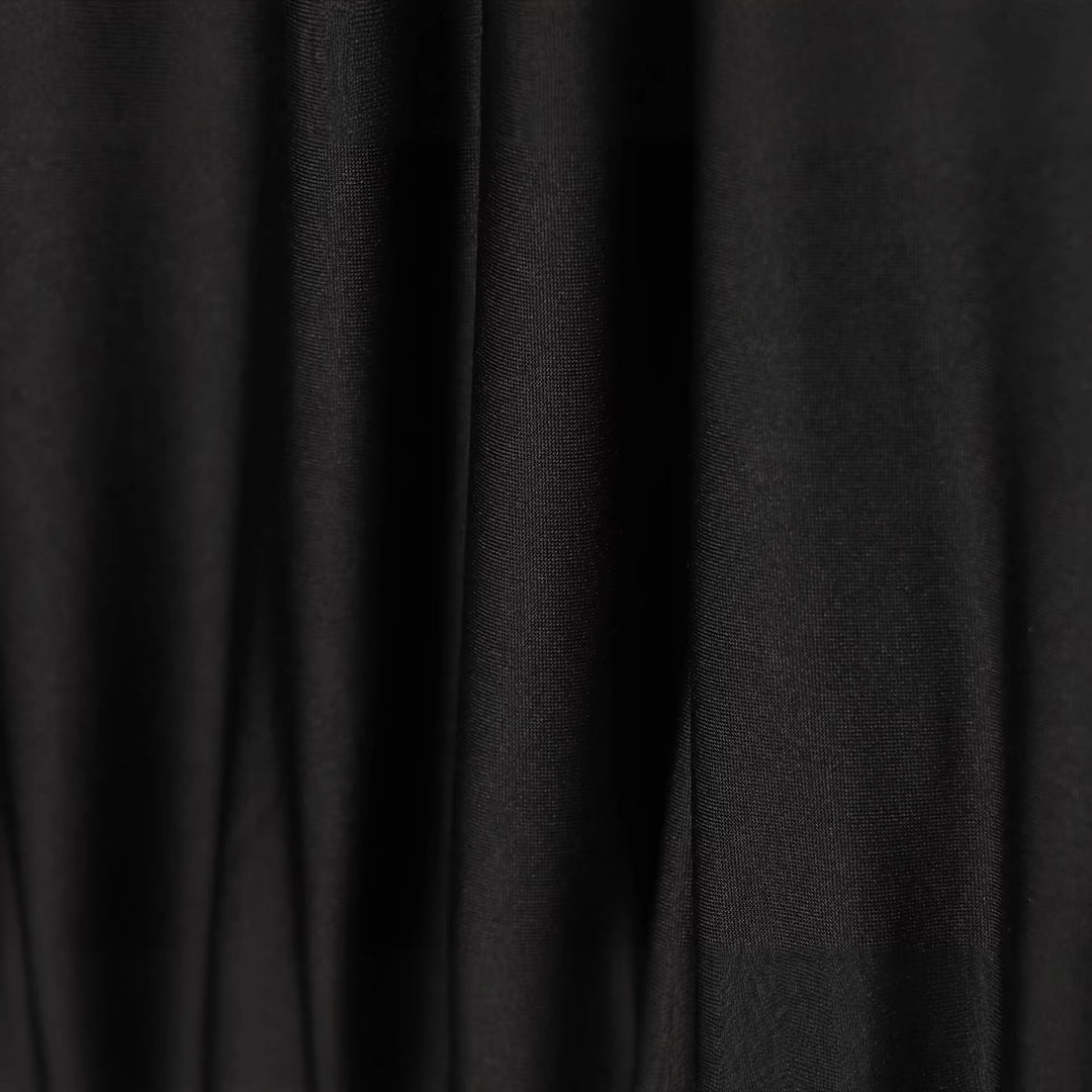 Women Draped Evening Dress with Wide U-Neck, Batwing Sleeves and Sequin Mini Mune Fashion