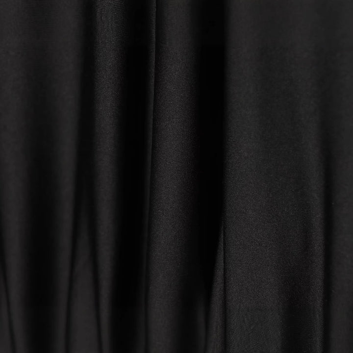 Women Draped Evening Dress with Wide U-Neck, Batwing Sleeves and Sequin Mini Mune Fashion