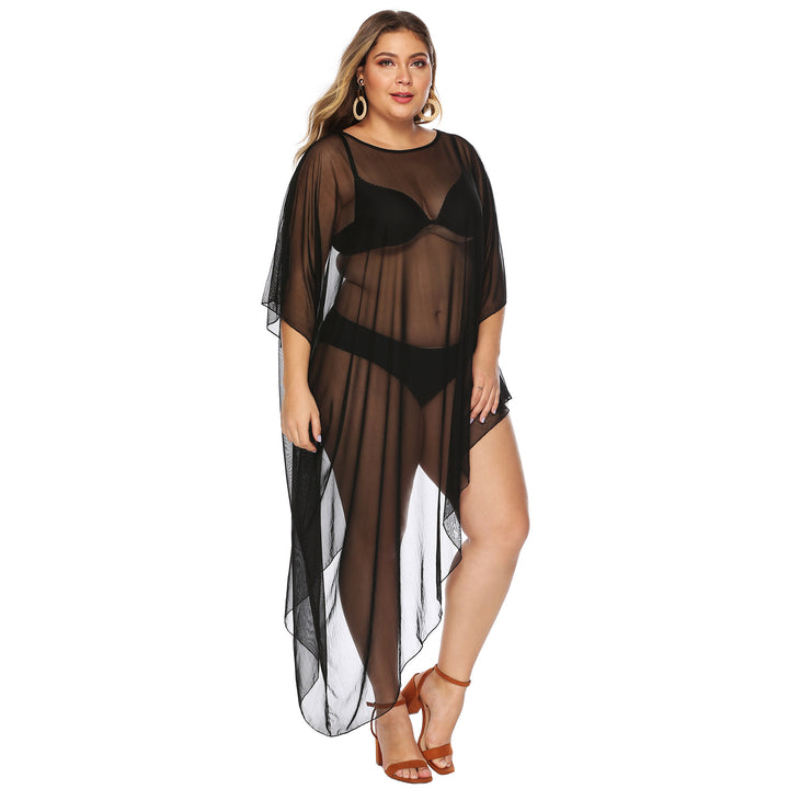 Women's elegant beach cover-up made of light mesh material Mune Fashion