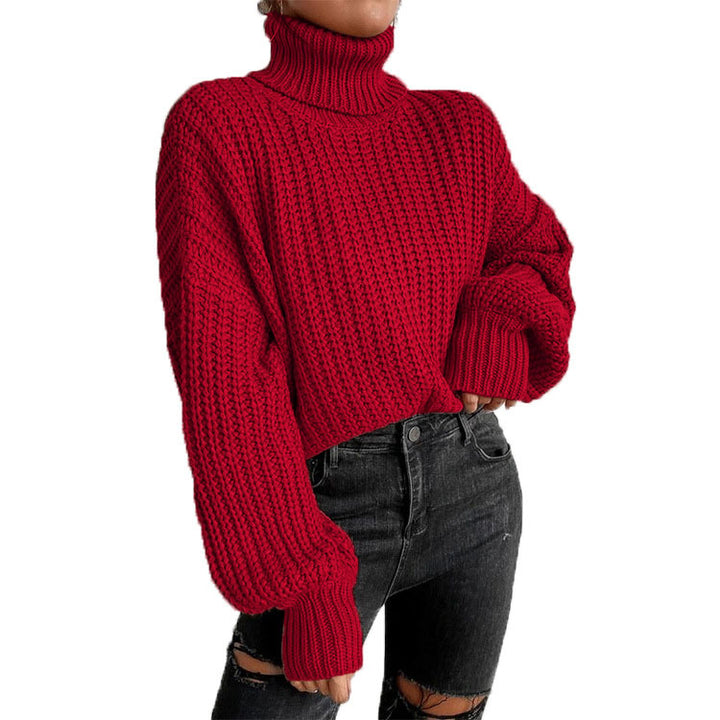 Women’s oversized turtleneck sweater with oversized sleeves and ribbed cuffs Mune Fashion