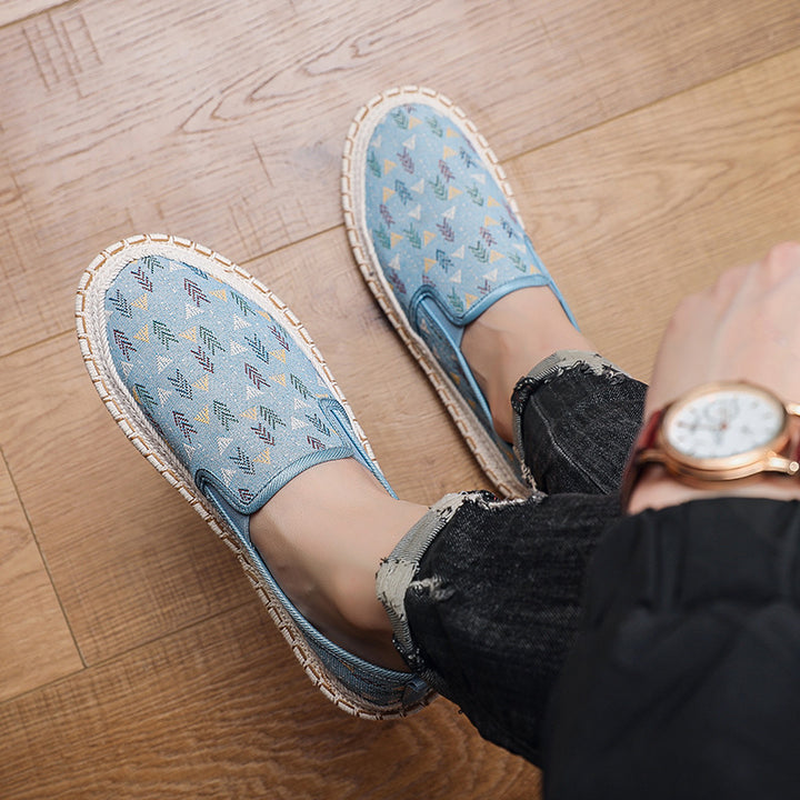 Women's Comfortable Slip-On Moccasins with Colorful Pattern Mune Fashion