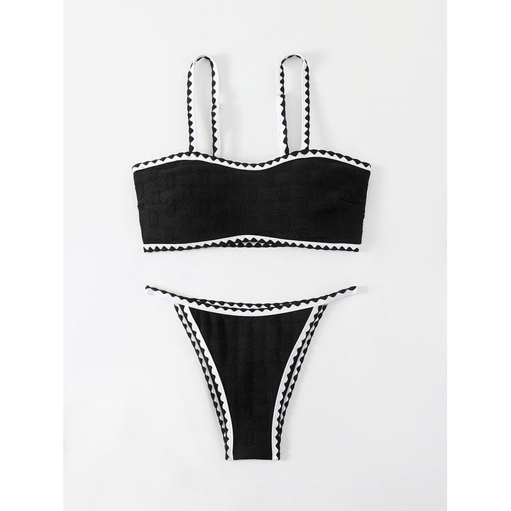 Women's bikini set with textured top and narrow briefs Mune Fashion