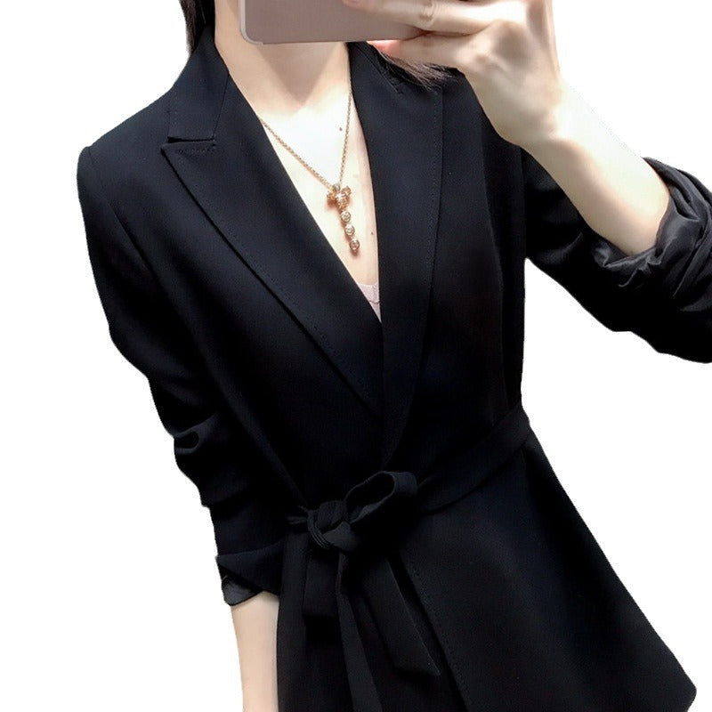 Ladies Elegant and Versatile Long Coat Mune Fashion