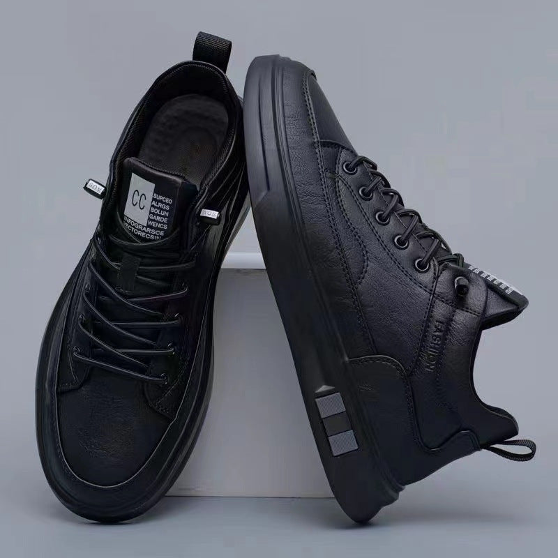 Women’s sporty leather sneakers with breathable sole Mune Fashion
