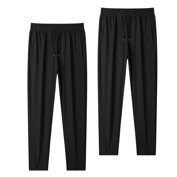 Men's lightweight tapered jogging pants with elastic comfort waistband, drawstring, and side pockets Mune Fashion