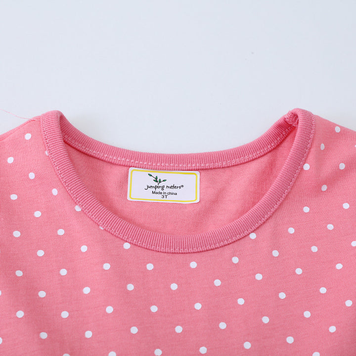 Girl dress with funny mouse motif and dots Mune Fashion
