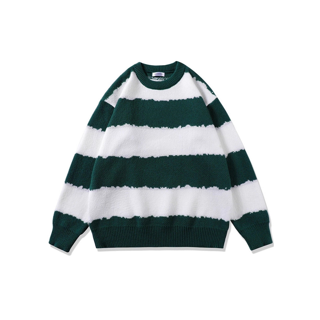 Women Comfortable Striped Sweater Mune Fashion