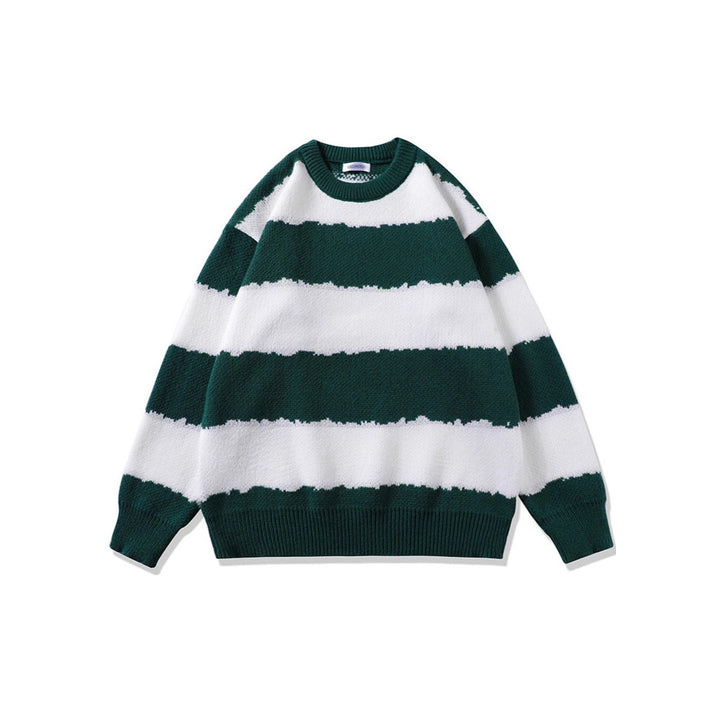 Women Comfortable Striped Sweater Mune Fashion