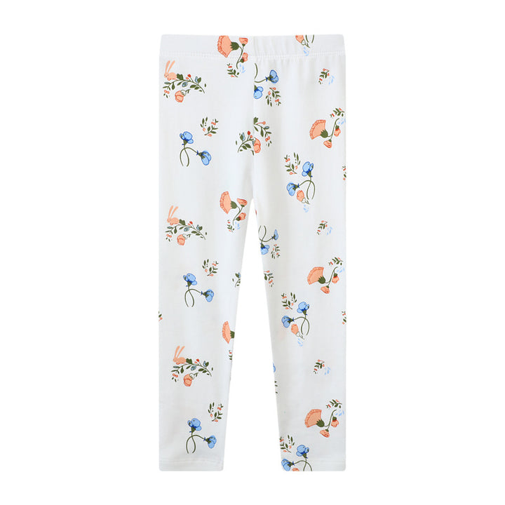 Girl Leggings with floral pattern Mune Fashion