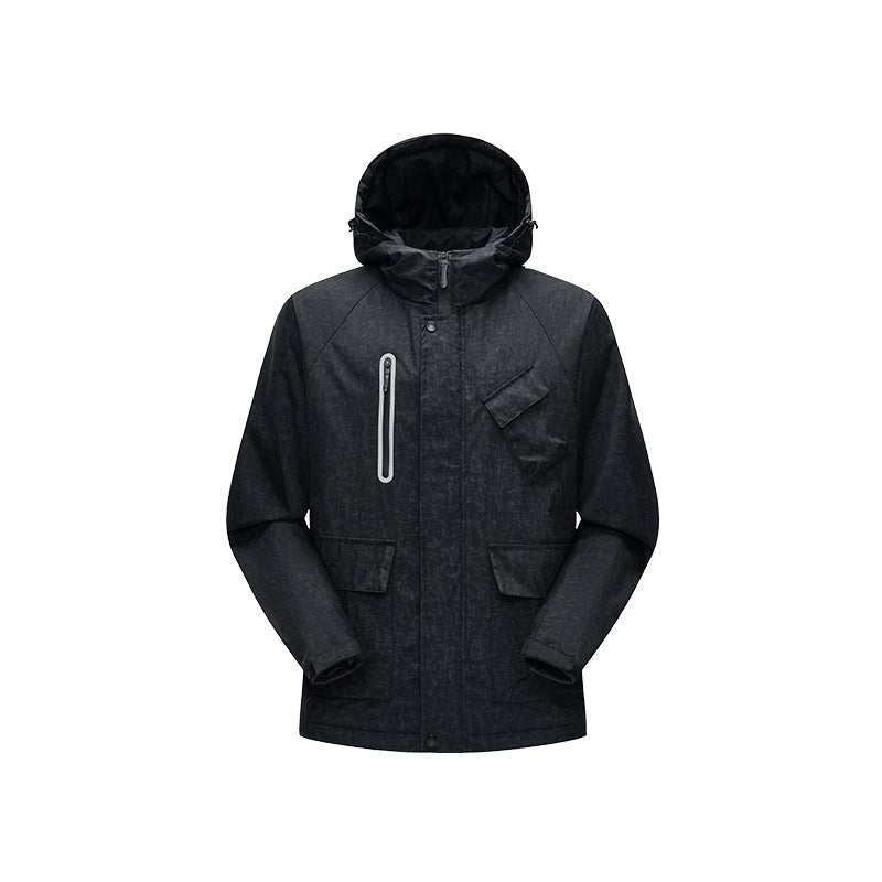 Men's Urban-Technical Field Parka with high closing collar, angled chest pocket and concealed zippers Mune Fashion