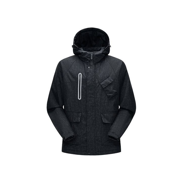 Men's Urban-Technical Field Parka with high closing collar, angled chest pocket and concealed zippers Mune Fashion