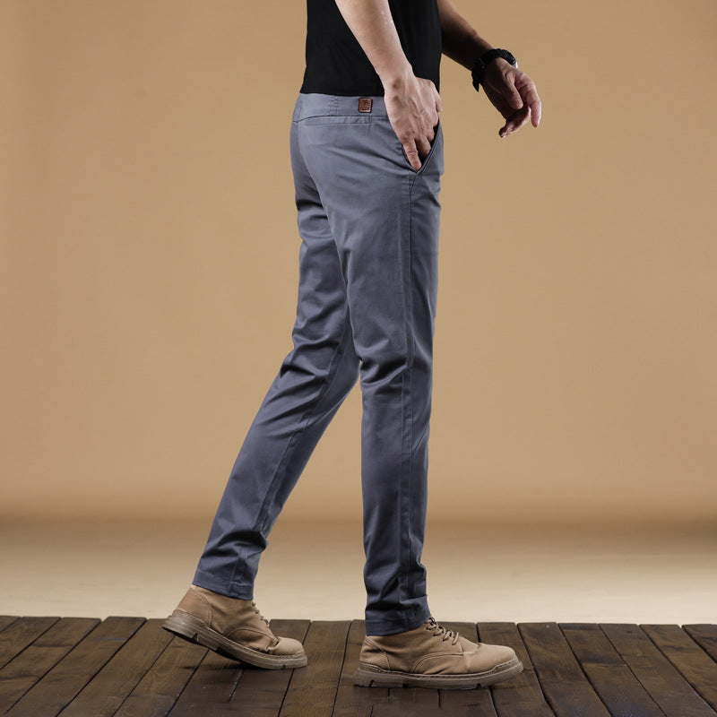 Men's loose-fitting cotton chinos with comfort waistband and subtle stretch Mune Fashion