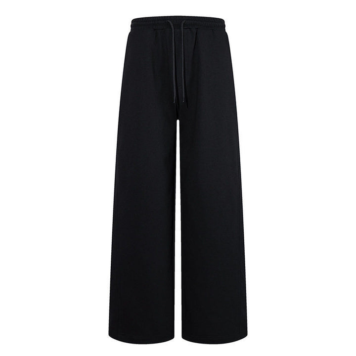 Women's Extra Wide Cotton Palazzo Sweatpants with High Comfort Waistband, Drawstring and Straight Leg Mune Fashion