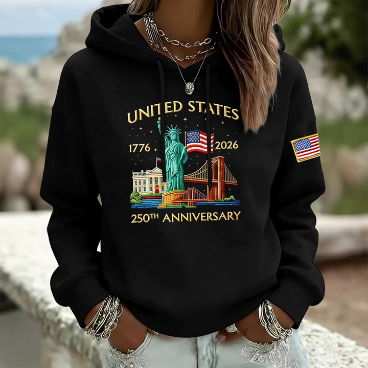 Women's Creative Hoodie with Unique Statuesque Design Mune Fashion