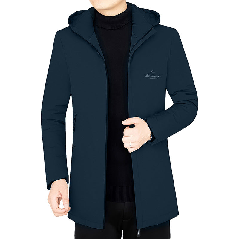 Men's hooded parka with padded thermal lining and windproof outer shell Mune Fashion