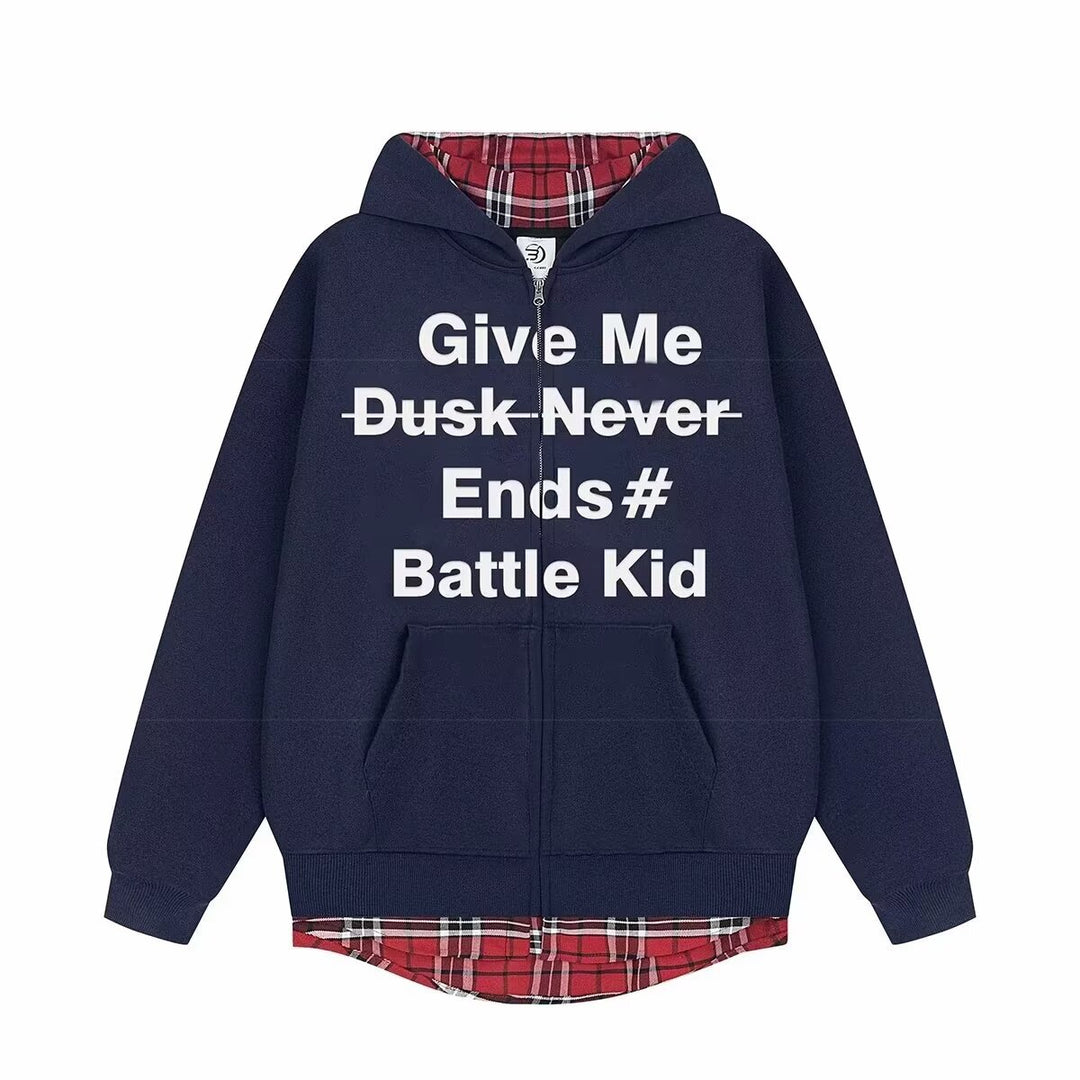 Unisex Stylish Hoodie with Checked Lining Mune Fashion
