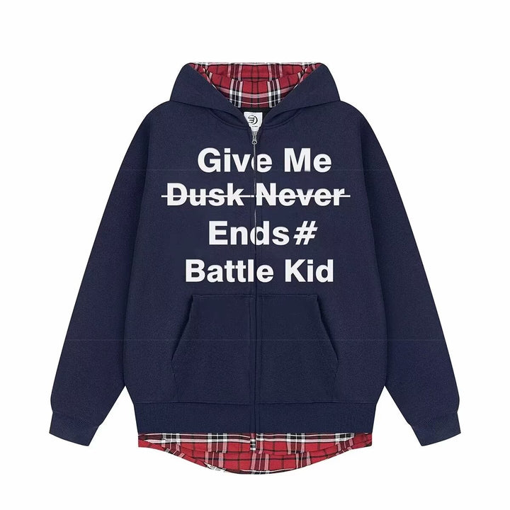 Unisex Stylish Hoodie with Checked Lining Mune Fashion