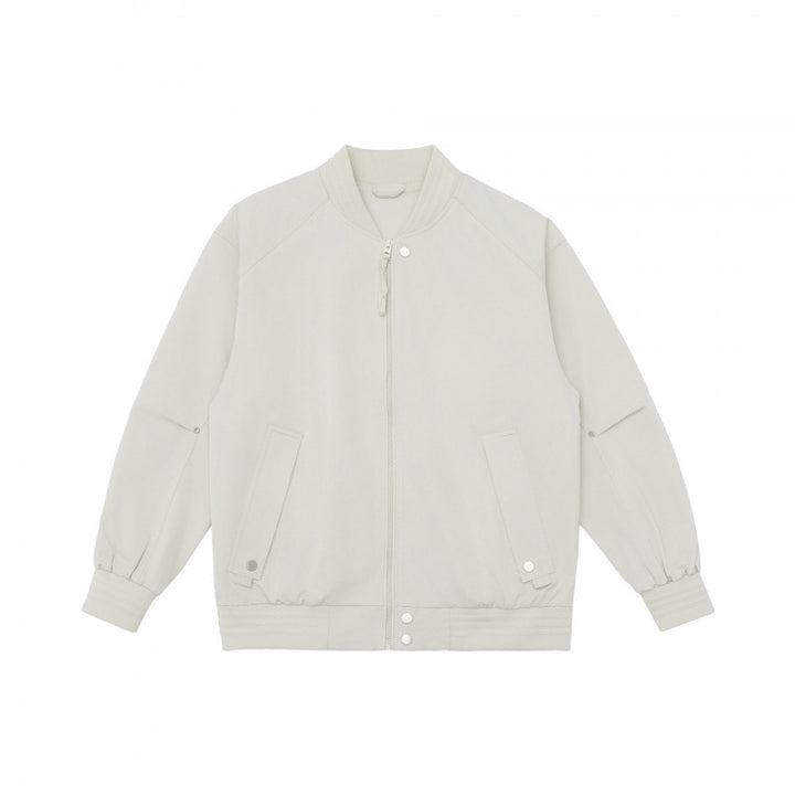 Unisex Lightweight Boxy Bomber Jacket with Raglan Sleeves and Ribbed Cuffs Mune Fashion