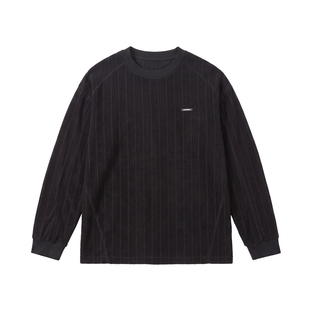 Unisex Ribbed Oversize Sweater with Raglan Sleeves and Metal Logo Mune Fashion