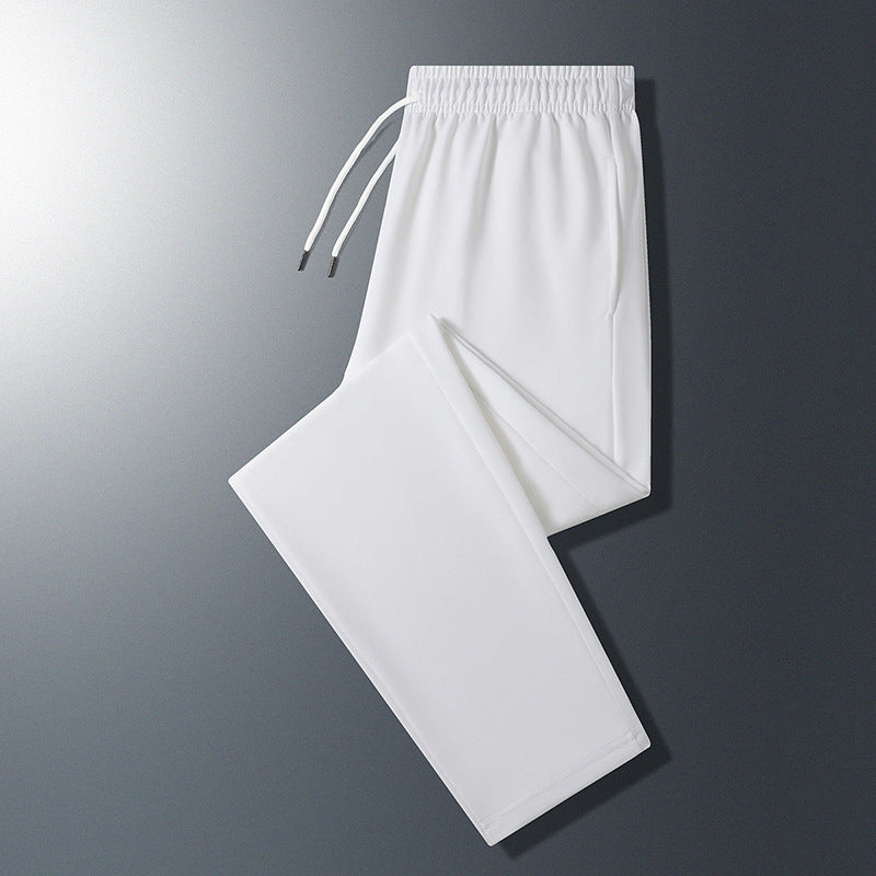Women's sporty training pants with elastic cuffs
