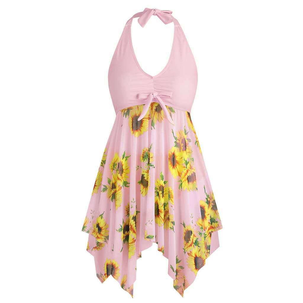 Women’s beach dress with playful flower design Mune Fashion