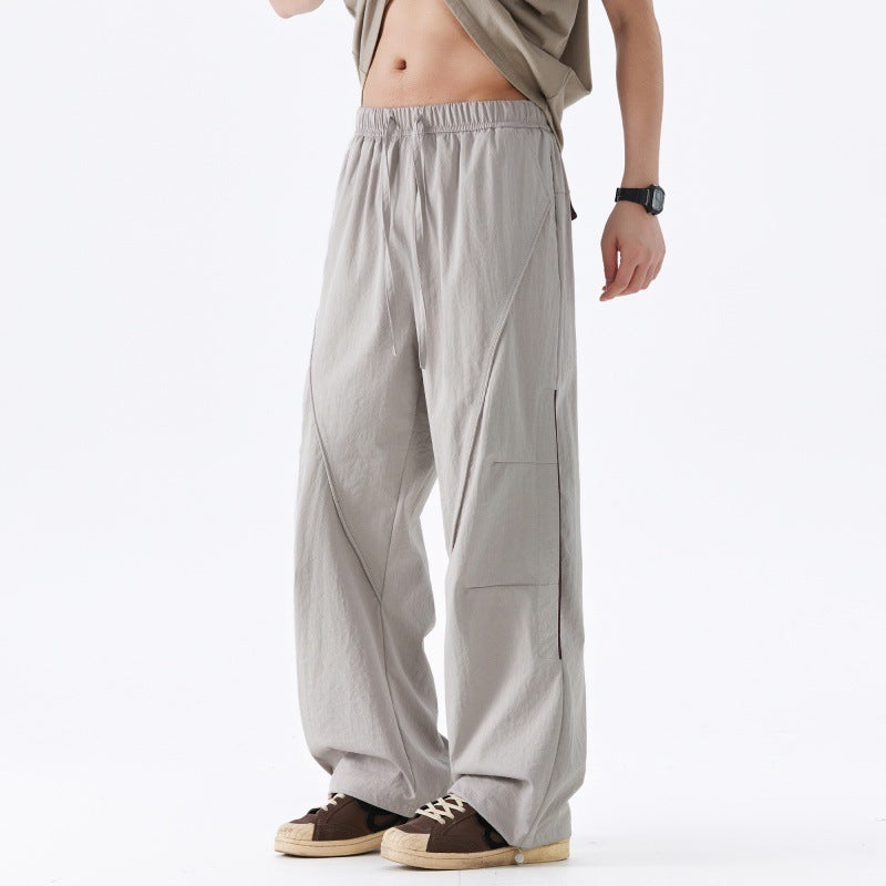 Women Comfortable Cargo Pants with Elastic Waistband Mune Fashion