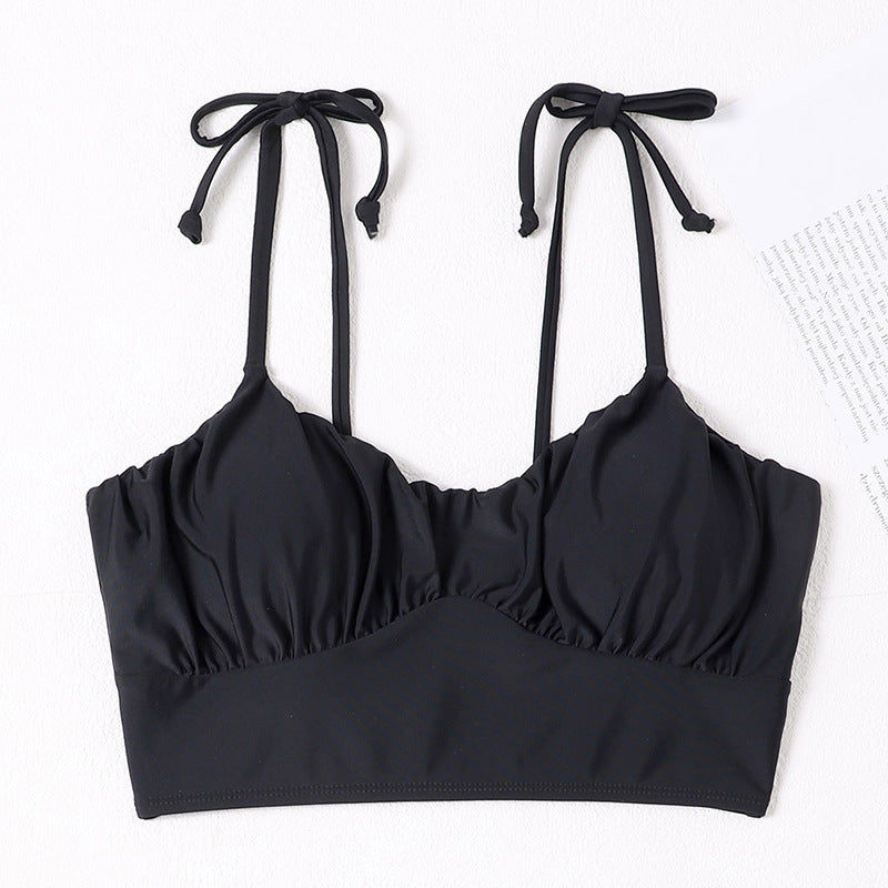 Women's sports bikini top with adjustable lace-up details Mune Fashion