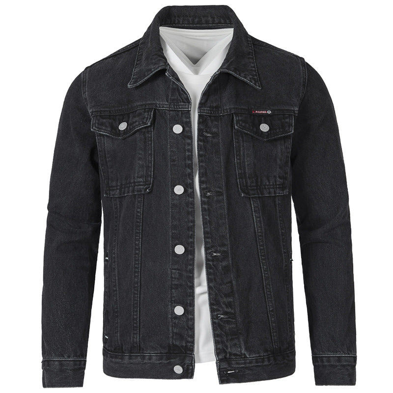 Men's Jeans Jacket In Modern Slim-Fit Design with Practical Pockets and Sturdy Rivets Mune