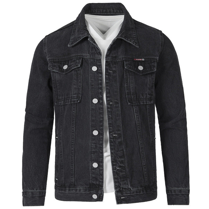 Men's Jeans Jacket In Modern Slim-Fit Design with Practical Pockets and Sturdy Rivets Mune