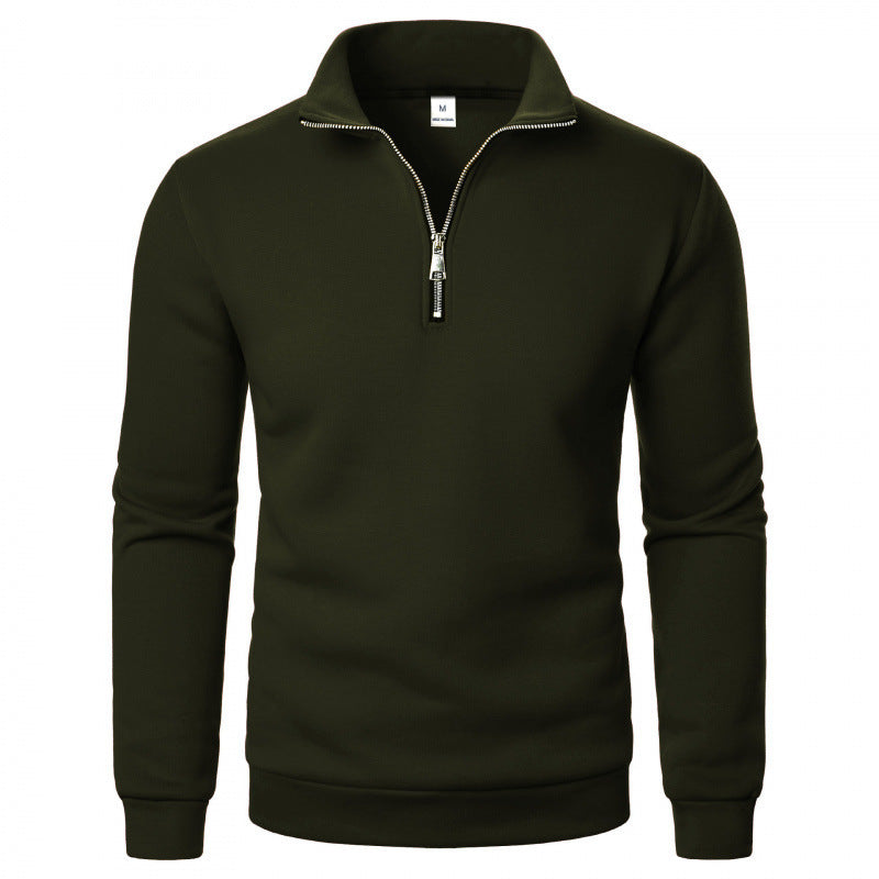 Men's Sporty Sweatshirt with Stand-Up Collar Mune Fashion
