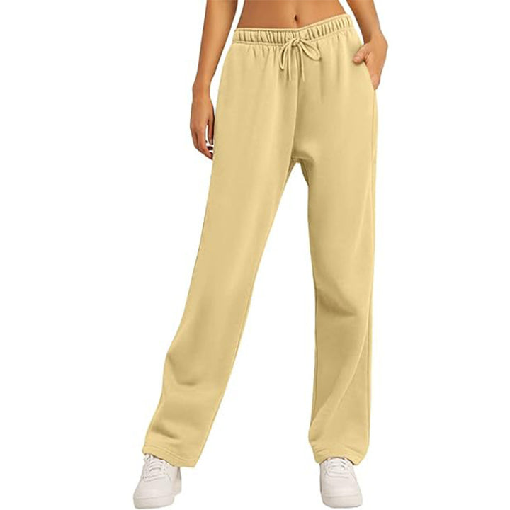 Ladies high-quality relaxed pants with a high waist, straight leg, and integrated side pockets Mune Fashion
