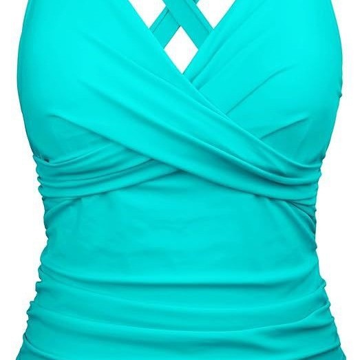 Women's swimsuit with wrap cut and figure-flattering design Mune Fashion
