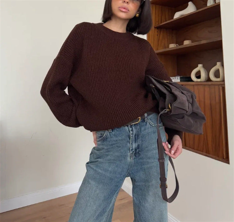 Women's Casual Knit Sweater Mune