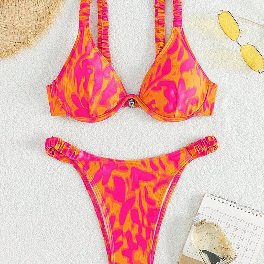 Women's Push-Up Bikini with Fashionable Ruffle Design Mune Fashion