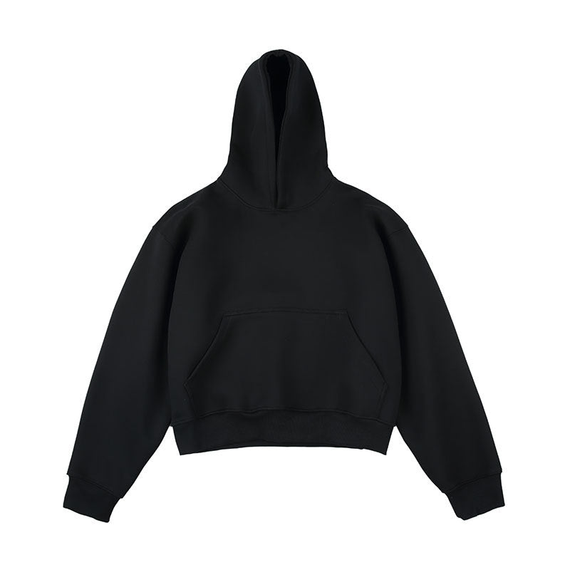 Unisex Kastiger cropped hoodie with kangaroo pocket and ribbed hem Mune Fashion