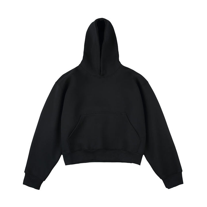 Unisex Kastiger cropped hoodie with kangaroo pocket and ribbed hem Mune Fashion