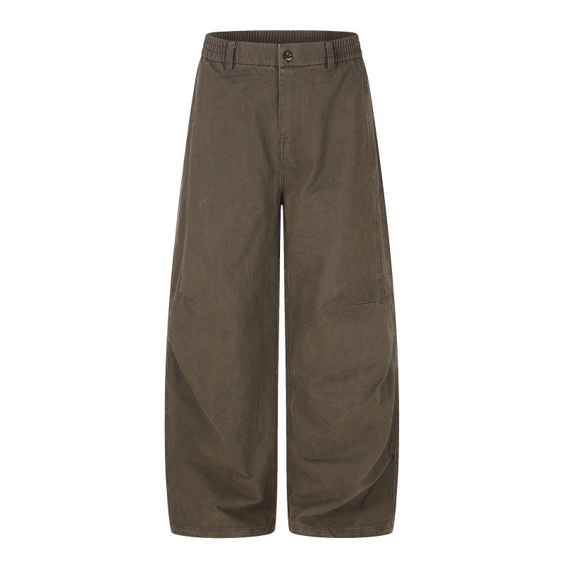 Women's Wide Culotte Pants with High Waist, Elastic Insert, and Utility Seams Mune Fashion