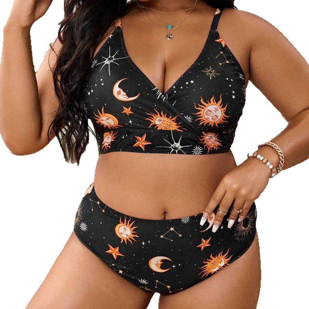 Ladies Bikini Set with creative star design and comfortable high-cut briefs Mune Fashion